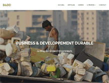 Tablet Screenshot of business-et-developpement-durable.com